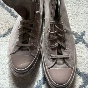Converse High Top Sneakers Brown Taupe